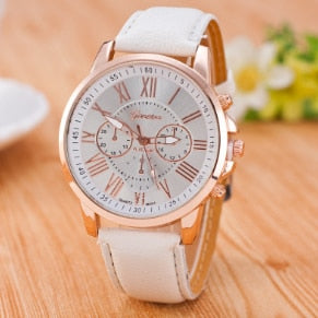 Luxury Brand Leather Quartz Watch Women Men Ladies Fashion Wrist Watch Wristwatches Clock relogio feminino dropshipping