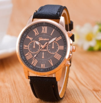 Luxury Brand Leather Quartz Watch Women Men Ladies Fashion Wrist Watch Wristwatches Clock relogio feminino dropshipping