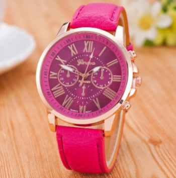 Luxury Brand Leather Quartz Watch Women Men Ladies Fashion Wrist Watch Wristwatches Clock relogio feminino dropshipping