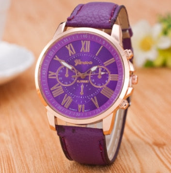 Luxury Brand Leather Quartz Watch Women Men Ladies Fashion Wrist Watch Wristwatches Clock relogio feminino dropshipping