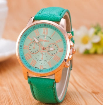 Luxury Brand Leather Quartz Watch Women Men Ladies Fashion Wrist Watch Wristwatches Clock relogio feminino dropshipping